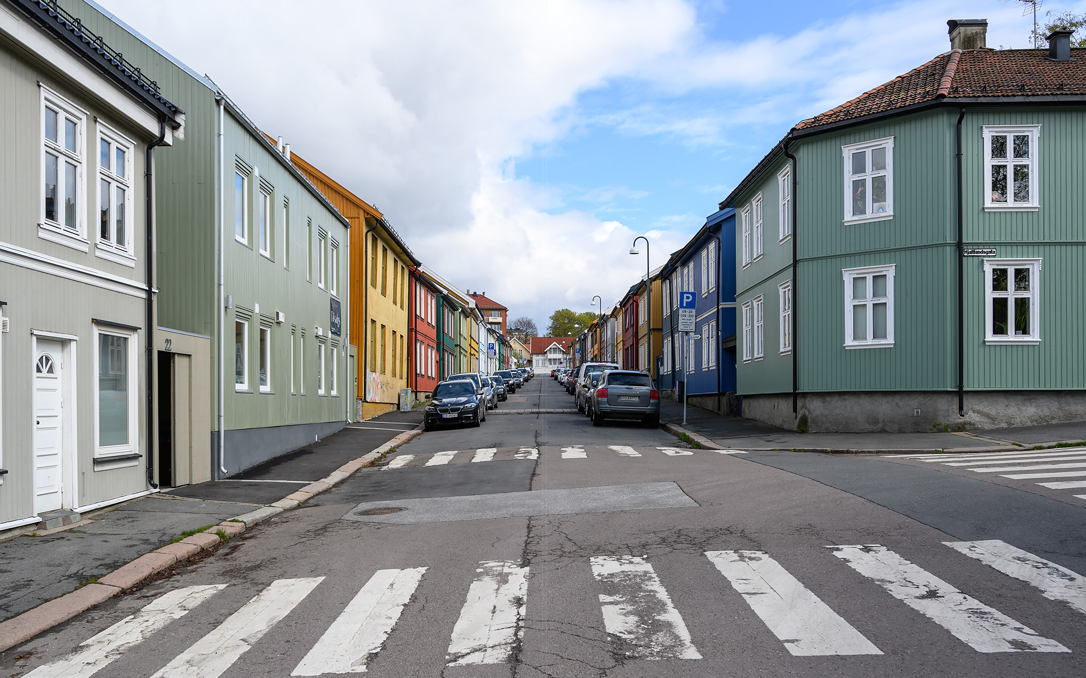 Danmarks gate opp fra Hjaltlandsgata